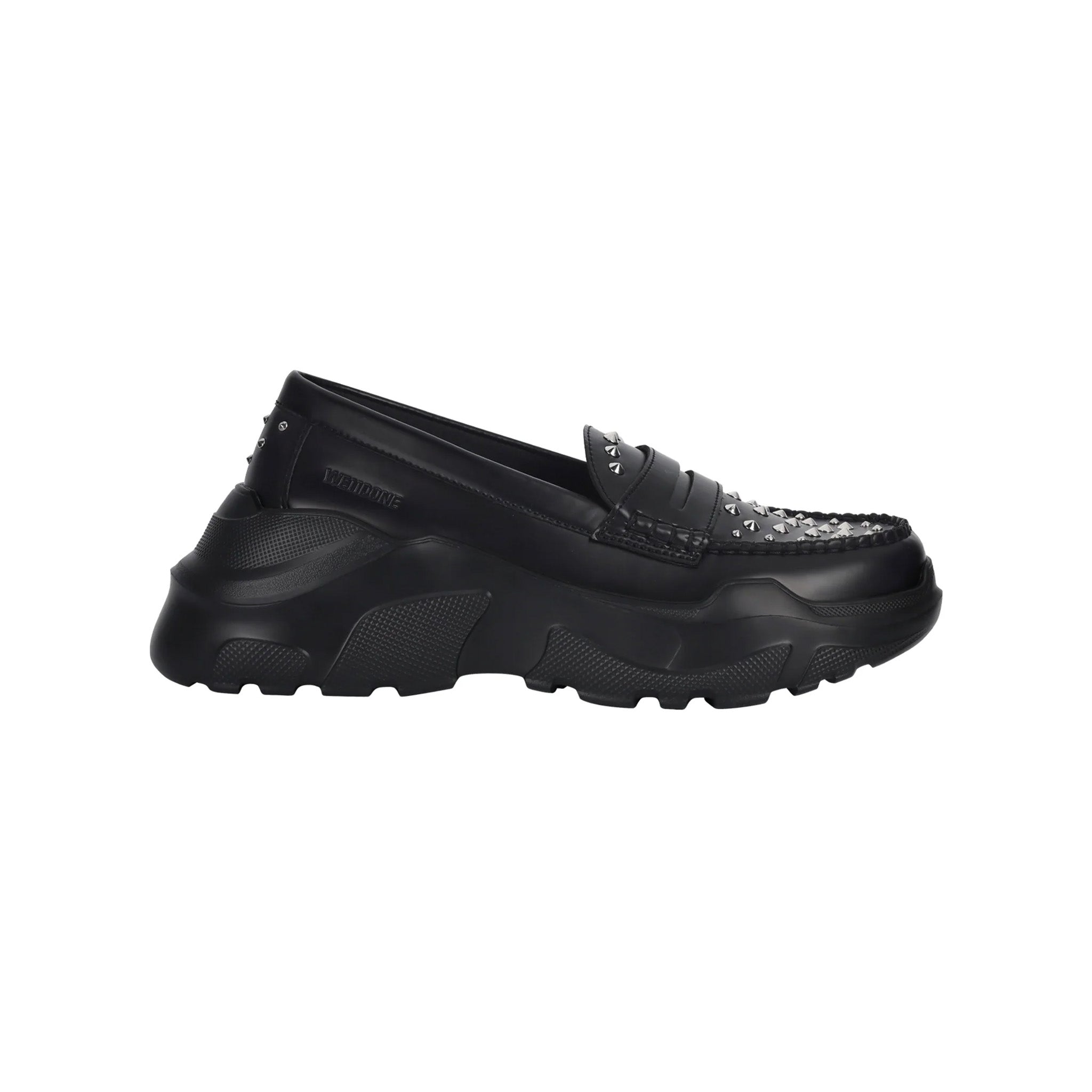 AKIKOAOKI ローファー AKIKOAOKI × WE11DONE】BLACK WOMENS STUDDED LOAFERS – AKIKOAOKI