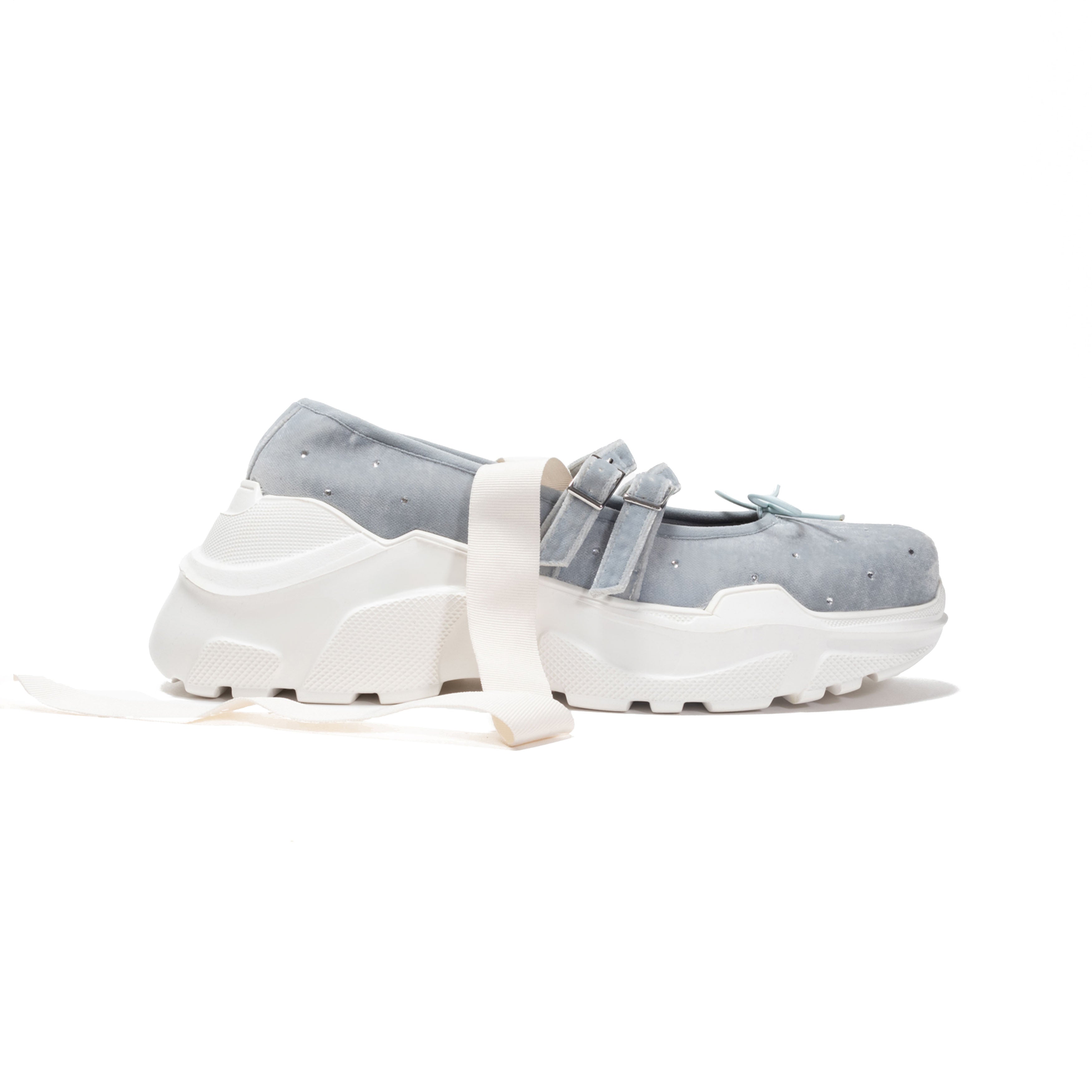 Giselle Velvet Gray × Clear Rhinestone – AKIKOAOKI(アキコアオキ