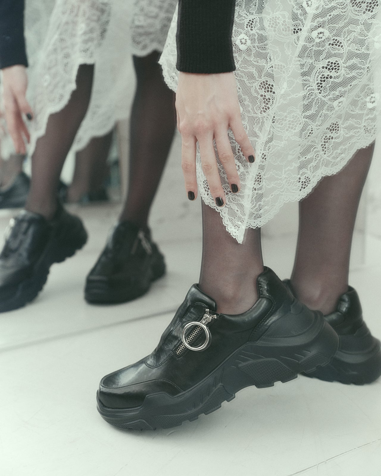 靴 AKIKOAOKI GAIA BLACK LEATHER X BLACK Gaia Black Leather×BK – AKIKOAOKI(アキコアオキ)公式オンラインストア